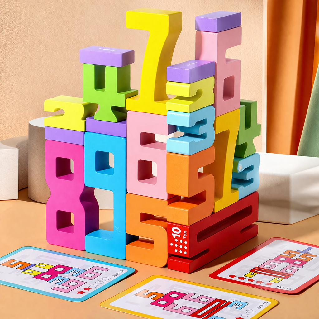 Montessori drveni brojevi blokovi (20 kom)