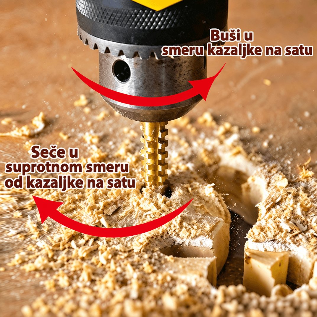 TwistBit set od 6 spiralnih burgija