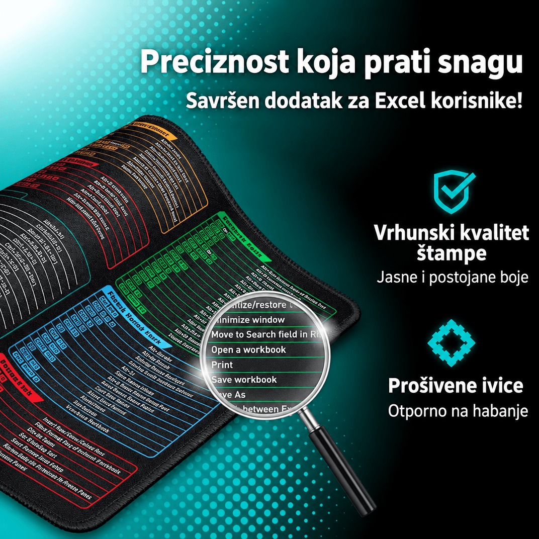SmartPad podloga za sto sa prečicama
