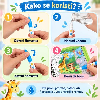 AquaArt magična vodena bojanka