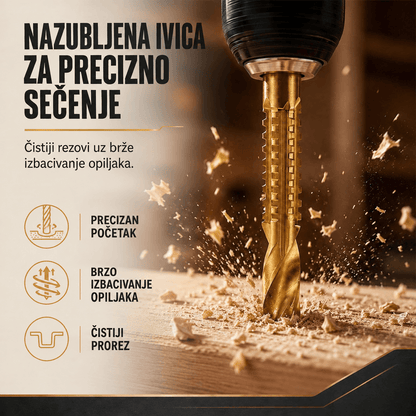 TwistBit set od 6 spiralnih burgija