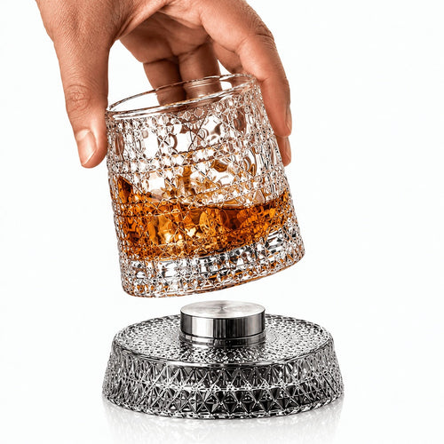 Crystal360 kristalna rotirajuća čaša za viski