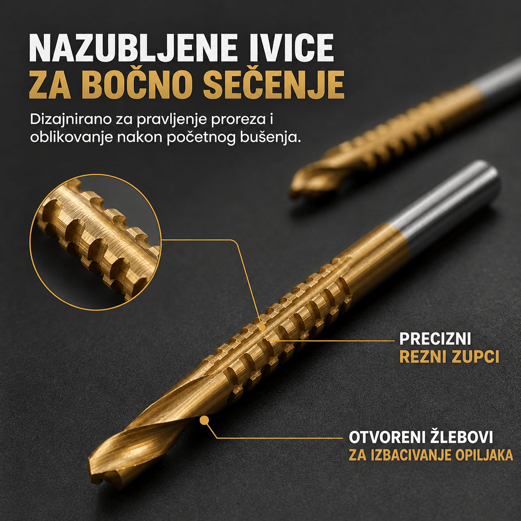 TwistBit set od 6 spiralnih burgija
