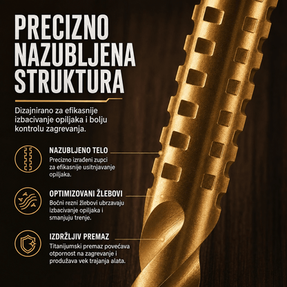 TwistBit set od 6 spiralnih burgija