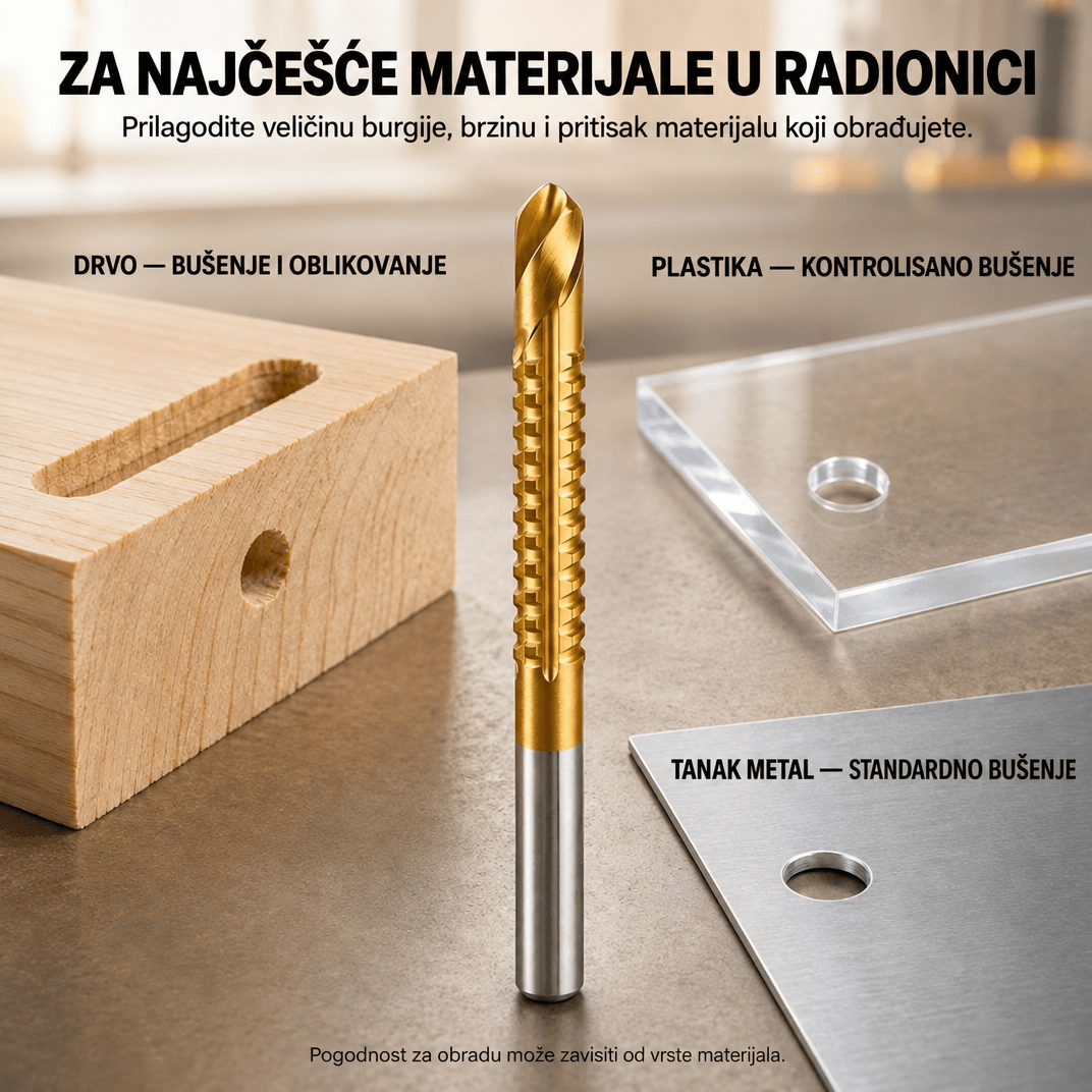 TwistBit set od 6 spiralnih burgija