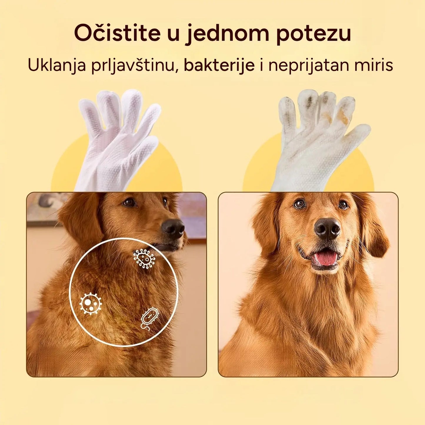 Rukavice za čišćenje ljubimca (6 komada)